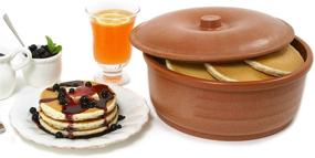 img 1 attached to 🌮 Brown Norpro Tortilla Pancake Keeper - Convenient, One-Size Solution