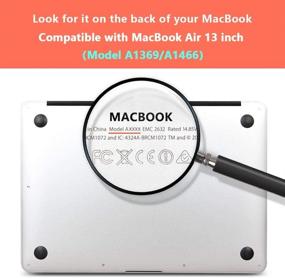 img 3 attached to CiSoo For MacBook Air 13 Inch Case For A1466 A1369 Model 2010-2017 Release