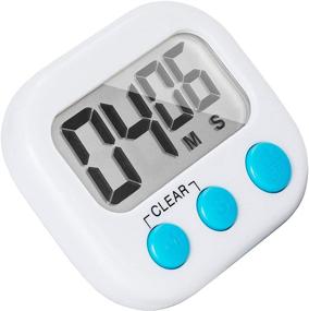 img 3 attached to Convenient 6 Pack Small Digital Kitchen Timer with Magnetic Back, ON/Off Switch, and Count Up/Countdown Features