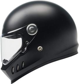 img 4 attached to 🏍️ YEMA YM-833 Full Face Motorcycle Helmet DOT & ECE Approved - Matte Black, S - Ideal for Adult Men and Women