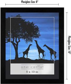 img 2 attached to 🖼️ Stylish and Versatile: Americanflat 12 Piece 8x10 Gallery Wall Picture Frame Set in Black - Composite Wood with Polished Plexiglass - Ideal for Wall and Tabletop Décor