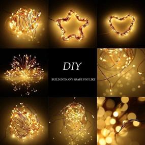 img 3 attached to 200 LED Outdoor Solar String Lights: 65.6FT Fairy Lights for Patio, 🌟 Yard, Christmas & More - Waterproof Copper Wire Decoration with 8 Lighting Modes