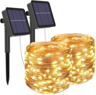 200 led outdoor solar string lights: 65.6ft fairy lights for patio, 🌟 yard, christmas & more - waterproof copper wire decoration with 8 lighting modes логотип