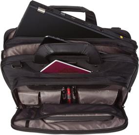 img 2 attached to 🖥️ Targus Slim Business Laptop Briefcase with TSA Friendly Checkpoint, File & Compartment Organizer, SafePort Protection, Fits 14-Inch Laptop, Black (CUCT02UA14S)