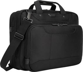 img 4 attached to 🖥️ Targus Slim Business Laptop Briefcase with TSA Friendly Checkpoint, File & Compartment Organizer, SafePort Protection, Fits 14-Inch Laptop, Black (CUCT02UA14S)