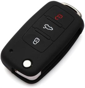 img 4 attached to 🔑 High-Quality Silicone Key Cover for VW Volkswagen 3 Button Keyless Entry Remote Fob Shell - Enhances Protection and Compatibility with AndyGo brand