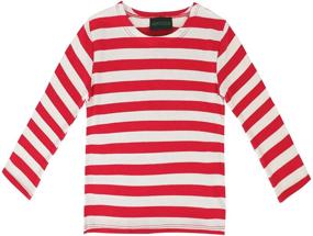 img 3 attached to 👕 Stylish and Comfortable Armycrew Kids Red White Stripe Cotton Shirt