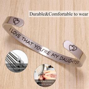 img 3 attached to 🌟 Btysun Inspirational Bracelets: Personalized Mantra Quotes Jewelry for Women & Teens - Perfect Birthday & Friendship Gift for Her