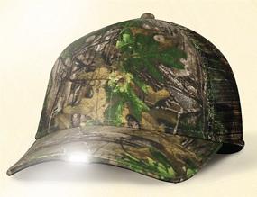 img 1 attached to 🧢 Mossy Oak Hi-Beam Lighted Cap - Camouflage Outdoor Cap