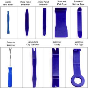 img 3 attached to 🔧 Набор инструментов для снятия элементов автомобильной отделки GLISTON, 9 предметов - Идеально подходит для обрезки мультимедийной/радио системы, дверной панели, окон - Улучшите внутреннюю отделку вашего автомобиля.