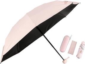 img 4 attached to Compact Umbrella Portable Protection Windproof