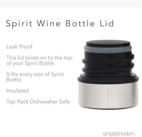 img 1 attached to Sip in Class with Simple Modern Spirit 25oz Wine Bottle - Double Wall, 🍷 Vacuum Insulated & Leak Proof Lid - Exquisite Rose Quartz Shimmer: Stainless Steel Wine Tumbler