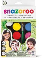 🎨 snazaroo face paint palette kit: 11-piece rainbow set for vibrant face painting logo