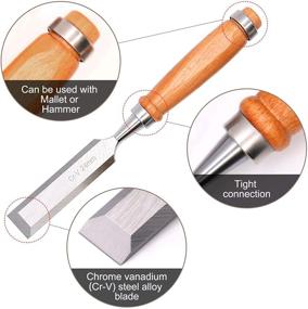 img 1 attached to 🪵 Enhance Your Woodworking Mastery with TOOLZYZ Professional Vanadium Carving Tools