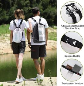 img 1 attached to 🌊 Waterproof Dry Bag Backpack for Kayaking, Boating, Rafting, Hiking, Camping, Swimming, Outdoor Activities by MIER