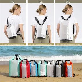 img 2 attached to 🌊 Waterproof Dry Bag Backpack for Kayaking, Boating, Rafting, Hiking, Camping, Swimming, Outdoor Activities by MIER