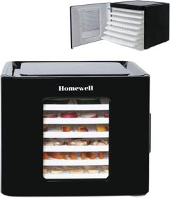 img 4 attached to 🥦 High-performance Homewell Food Dehydrator for Effortless Fruit and Vegetable Drying: Adjustable Timer, Digital Temperature Control, 6 Trays Slide-in, 400 Watt