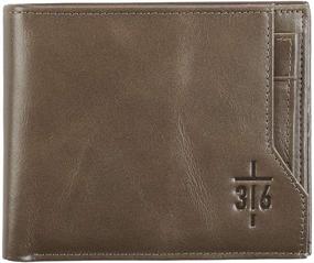 img 4 attached to John 16 Cross Leather Wallet