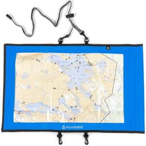 img 4 attached to 🗺️ Aqua Quest Trail Map Case - Fully Waterproof Document Dry Bag Holder with Transparent Window & Detachable Lanyard