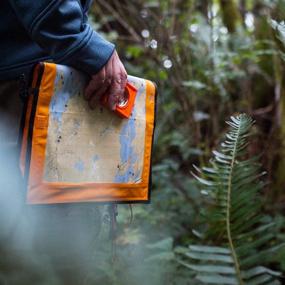 img 1 attached to 🗺️ Aqua Quest Trail Map Case - Fully Waterproof Document Dry Bag Holder with Transparent Window & Detachable Lanyard