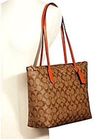 img 2 attached to Coach Women's Outline Signature IM Black Handbags & Wallets - Stylish Totes for Women