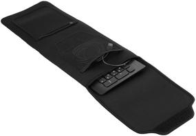 img 1 attached to 🔌 KuRoKo Keyboard Neoprene Sleeve Case - Up to 18 Inches - With Wireless Mouse Storage & Cable and Charger Pouch (Black)