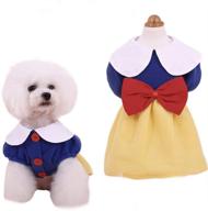 snow white dog costume: perfect holiday xmas princess dressshirt for your puppy! логотип