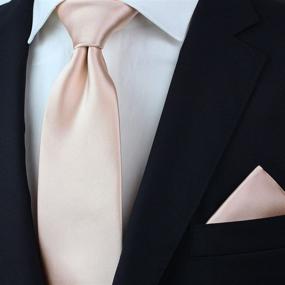 img 2 attached to 🍾 Sophisticated Men's Champagne Microfiber Necktie: Bows N Ties