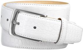 img 4 attached to Premium Italian Leather Alligator 🐊 Men's Accessories and Belts by Joseph Nickel