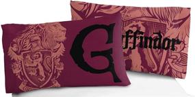 img 1 attached to 🦁 Jay Franco Harry Potter House of Gryffindor Reversible Pillowcase: Standard Size Maroon Bedding