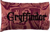 🦁 jay franco harry potter house of gryffindor reversible pillowcase: standard size maroon bedding logo