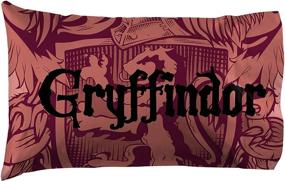 img 3 attached to 🦁 Jay Franco Harry Potter House of Gryffindor Reversible Pillowcase: Standard Size Maroon Bedding