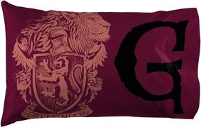 img 2 attached to 🦁 Jay Franco Harry Potter House of Gryffindor Reversible Pillowcase: Standard Size Maroon Bedding