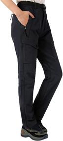 img 4 attached to 🏔️ Singbring Women's Outdoor Fleece Lined Waterproof Windproof Ski Snow Hiking Pants: Stay Warm and Dry on Your Outdoor Adventures!