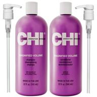 💁 enhance your hair's volume with chi magnified volume shampoo & conditioner 32oz duo – comes with convenient pumps! logo