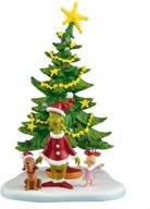 🎄 green department 56 grinch villages welcome christmas day accessory figurine, 5.625 inch (model 4024836) logo