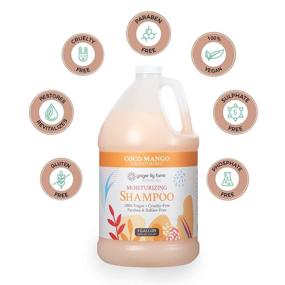 img 1 attached to Ginger Lily Farms Botanicals Coco Mango 🌿 Moisturizing Shampoo: Vegan & Cruelty-Free, 1 Gallon Refill