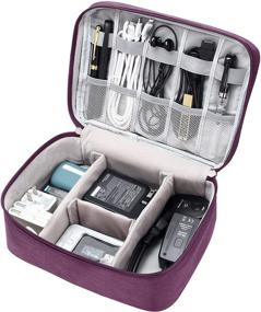 img 4 attached to 🔌 Ultimate Electronics Accessory Storage: Electronic Organizer Travel Case for Cables, Chargers, USBs, Phone, and More - Waterproof and Universal