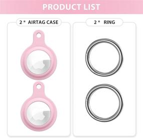 img 3 attached to MILPROX Silicone Case Compatible For AirTag (2021) 2 Pack Cell Phones & Accessories