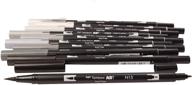 🖌️ tombow 56171 dual brush pen art markers review: grayscale, 10-pack blendable, brush and fine tip markers logo