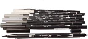 img 4 attached to 🖌️ Tombow 56171 Dual Brush Pen Art Markers Review: Grayscale, 10-Pack Blendable, Brush and Fine Tip Markers