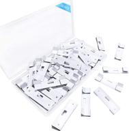 30-pack vertical blind repair vane savers – environmentally-friendly metal tabs for vertical blind repair – replacement slats for vertical blinds (white) logo