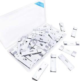 img 4 attached to 30-Pack Vertical Blind Repair Vane Savers – Environmentally-Friendly Metal Tabs for Vertical Blind Repair – Replacement Slats for Vertical Blinds (White)