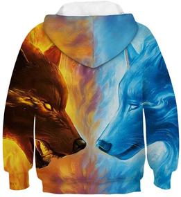 img 2 attached to 👕 Heymiss Boys' Clothing: Digital Printed Pullover Sweatshirts for Fashionable Hoodies & Sweatshirts