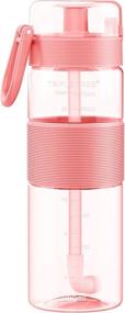 img 3 attached to 💖 27oz Pink Plastic Sports Water Bottle