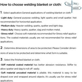 img 1 attached to OASD 10X10FT 950GSM Heavy Duty Welding Blanket: Fireproof and Retardant Protection for Horizontal & Vertical Welding