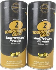 img 1 attached to Twin Sun Glo Speed Shuffleboard Powder Sports & Fitness