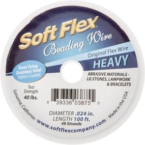 img 1 attached to 📿 Soft Flex Beading Wire Satin Silver, .024", 100 ft, BDC-425.00