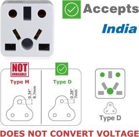 img 1 attached to 🌎 ROAD WARRIOR US Plug Adapter - Convert Voltage for European/UK/China/AUS/India/Brazil to USA - Designed in Japan, RW111WH-US