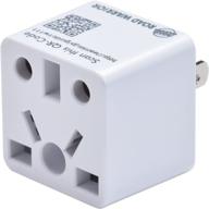 🌎 road warrior us plug adapter - convert voltage for european/uk/china/aus/india/brazil to usa - designed in japan, rw111wh-us logo